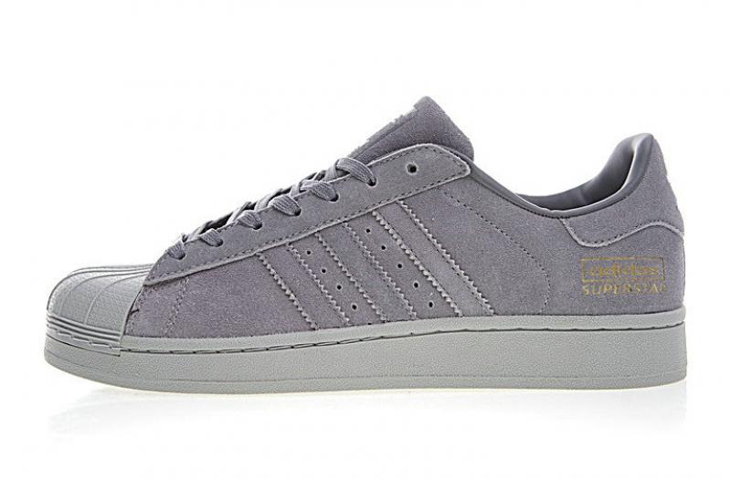 superstar grise suede